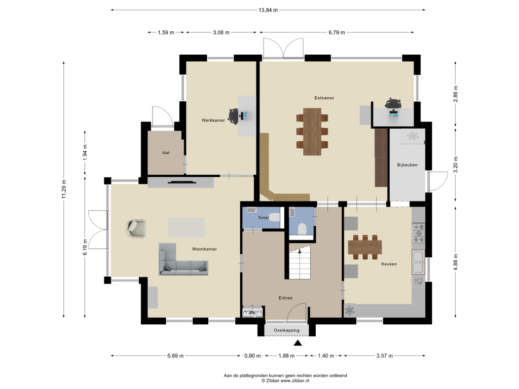 Bekijk plattegrond van Begane Grond van Adriaen de Vrieslaan 17