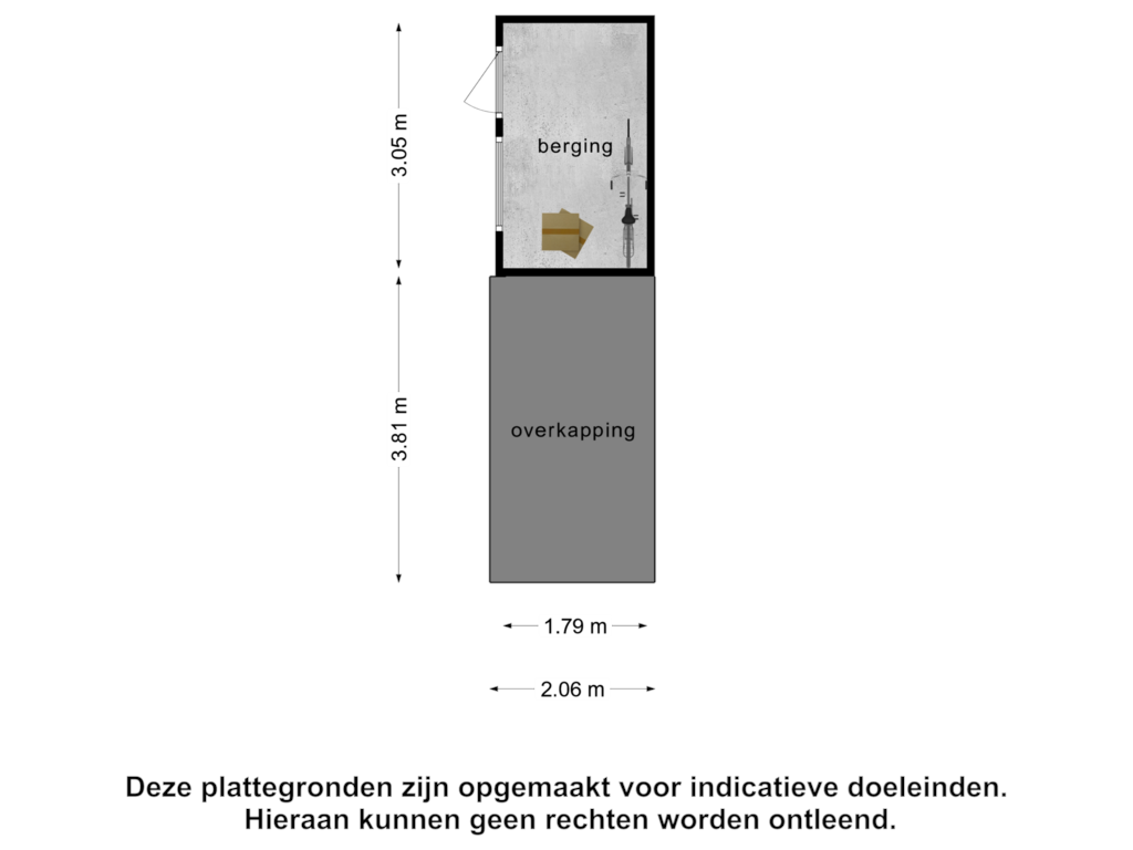 Bekijk plattegrond van Berging van Vlessendijk 14