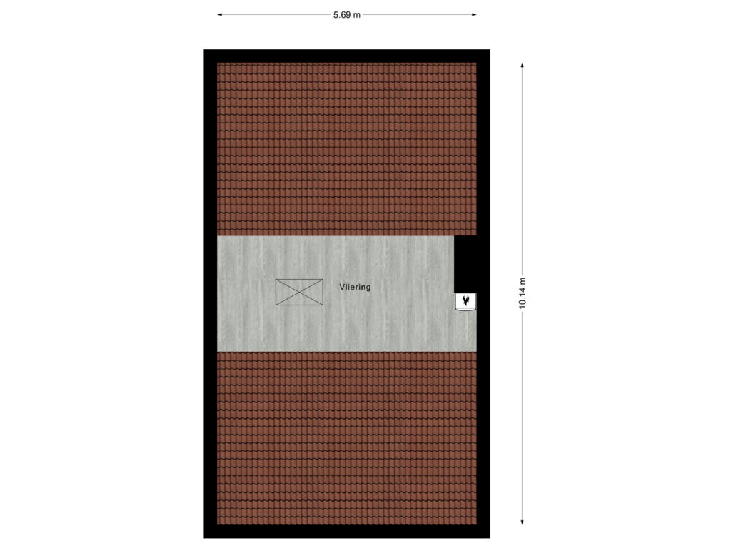 Bekijk plattegrond van Vliering van Korenstraat 57