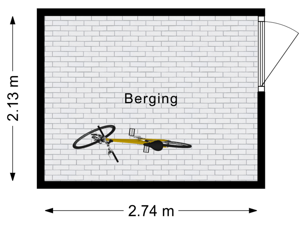 Bekijk plattegrond van Berging van Korenstraat 57