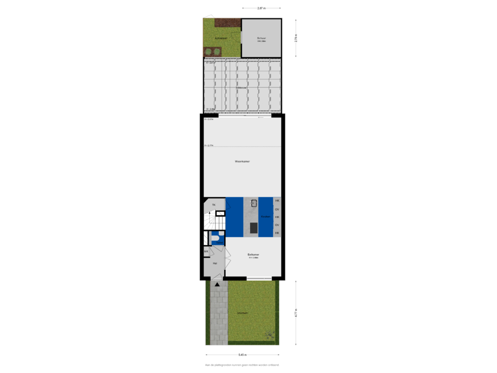 Bekijk plattegrond van Situatie van Arie Kempkesweg 76