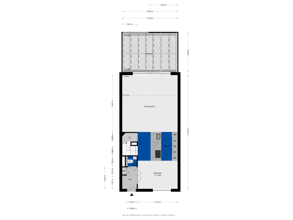 Bekijk plattegrond van Begane grond van Arie Kempkesweg 76