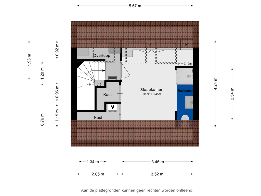 Bekijk plattegrond van 2e Verdieping van Arie Kempkesweg 76