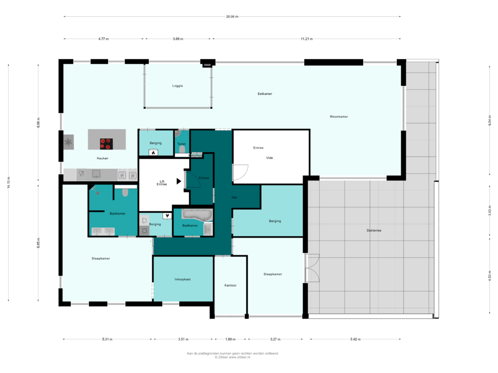 Bekijk plattegrond van Appartement van Bermuda 110