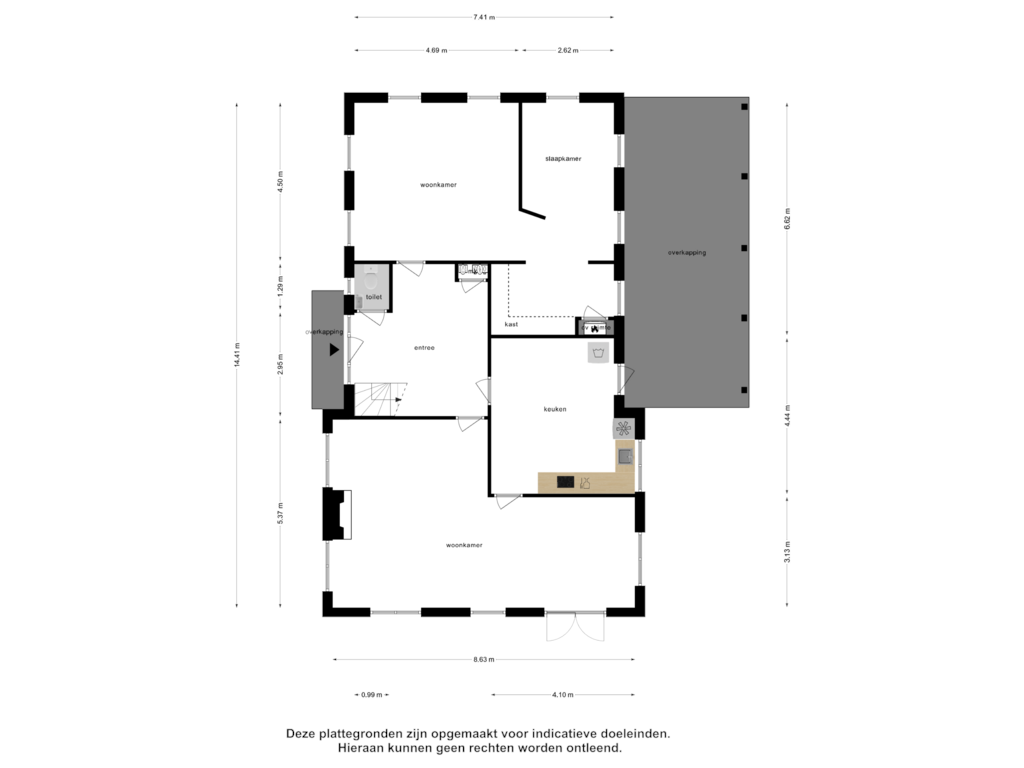 Bekijk plattegrond van Begane Grond van Middelburgseweg 27