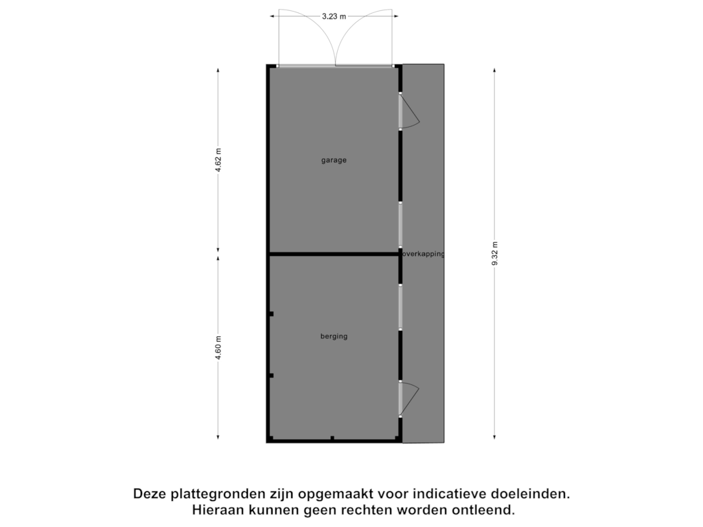 Bekijk plattegrond van Berging van Middelburgseweg 27