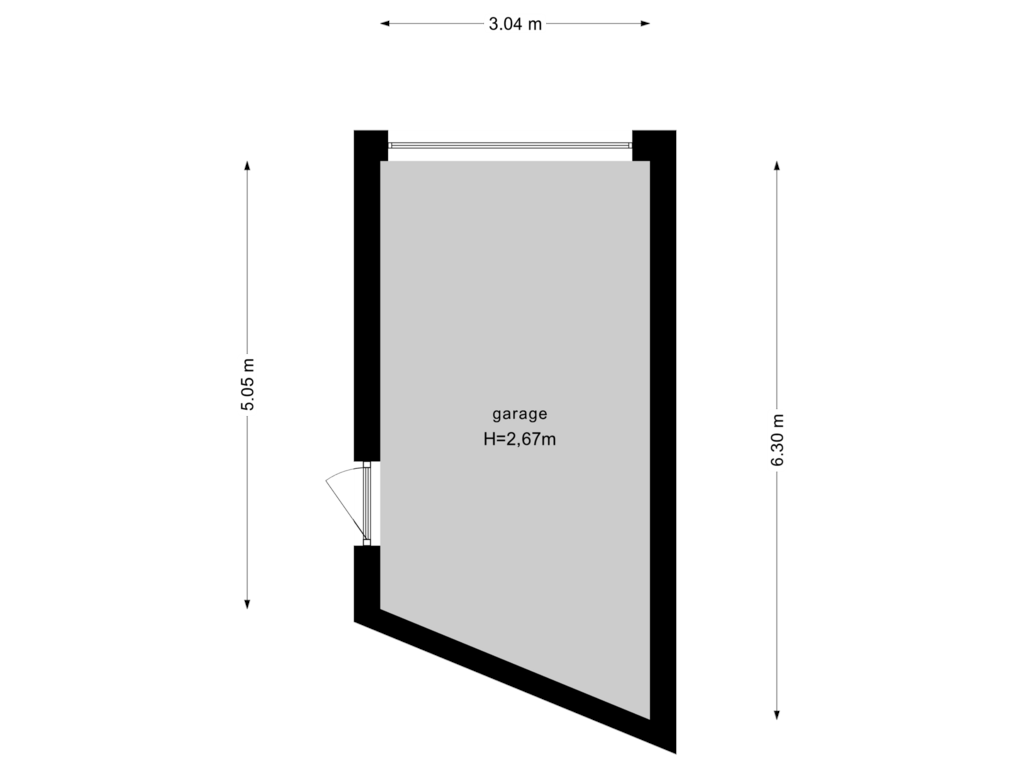 Bekijk plattegrond van Garage van Terwaerderveldje 2