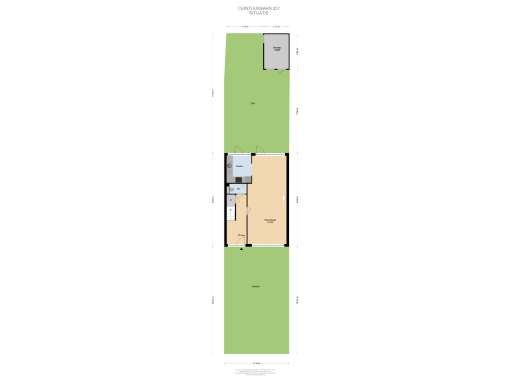 View floorplan of Situatie of Ceintuurbaan 237