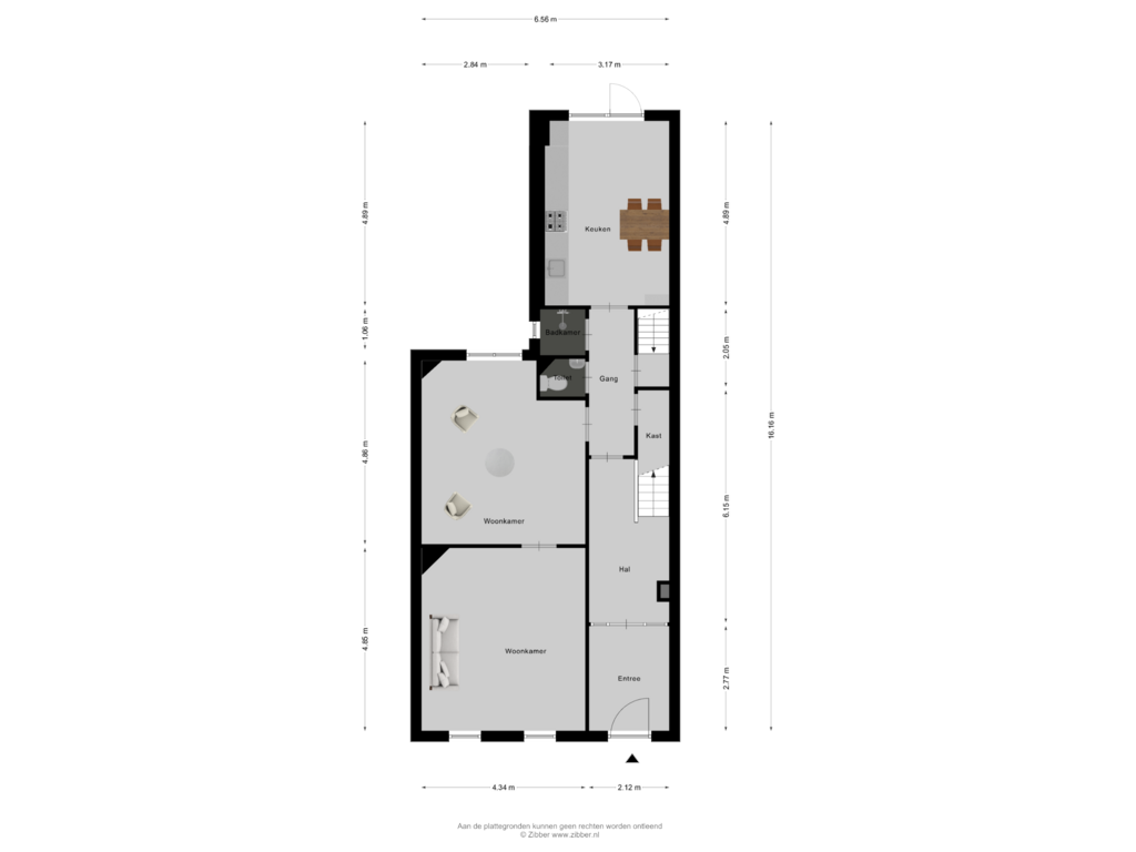 Bekijk plattegrond van Begane Grond van Hertogstraat 23