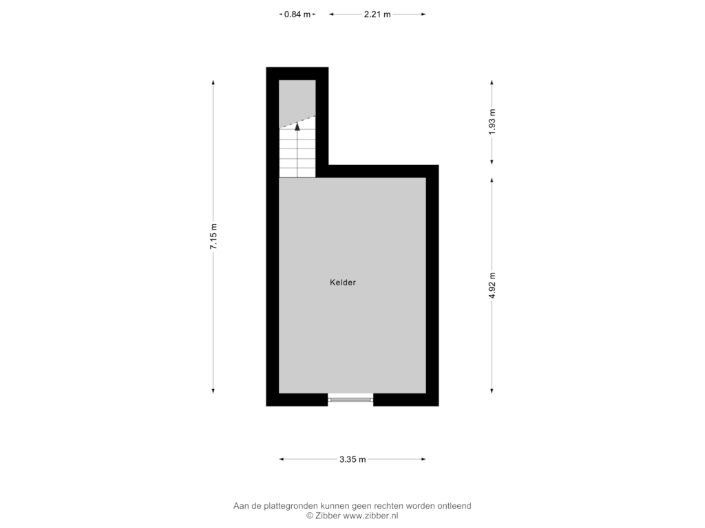 Bekijk plattegrond van Kelder van Hertogstraat 23