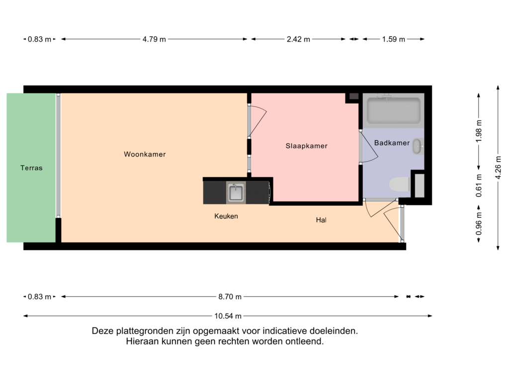 Bekijk plattegrond van First floor van Oosterhiemweg 1-59