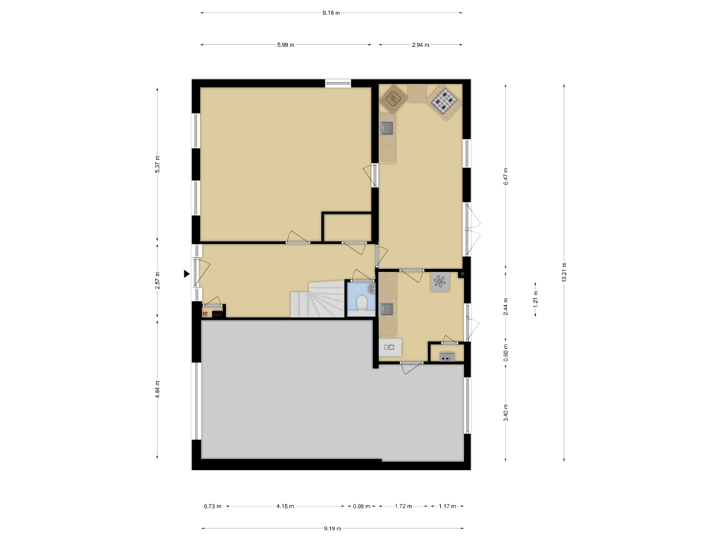 Bekijk plattegrond van Begane Grond van Langeweg 38