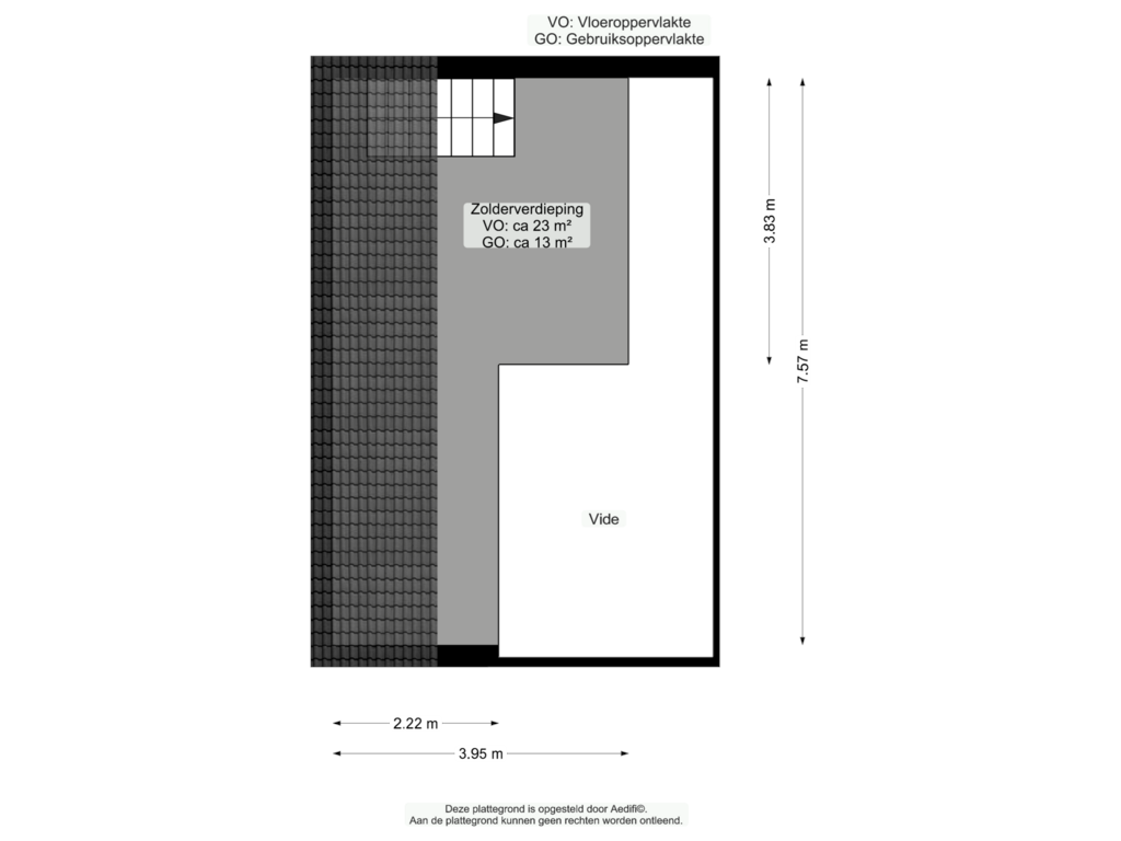 View floorplan of Garage verdieping of Oudestreek 1