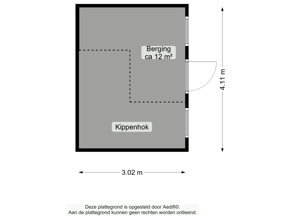 View floorplan of Berging of Oudestreek 1