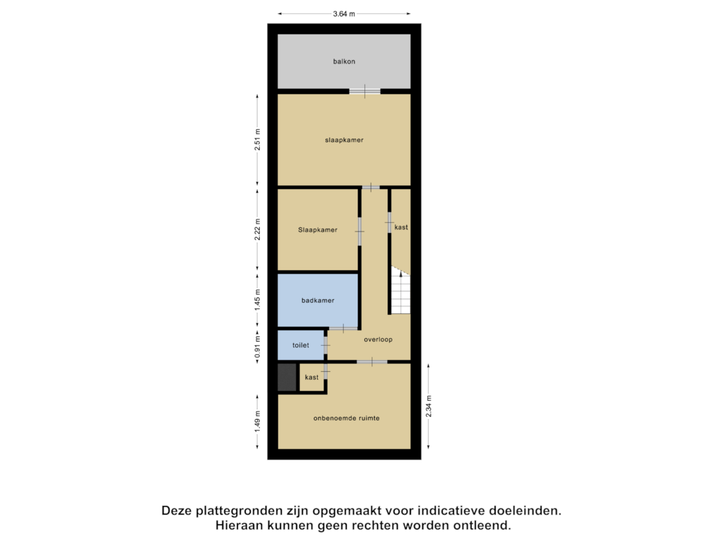 View floorplan of Eerste Verdieping of Hageweg "'t Centrum" 239