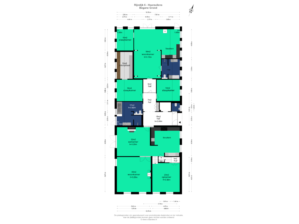 Bekijk plattegrond van BEGANE GROND van Rijndijk 6