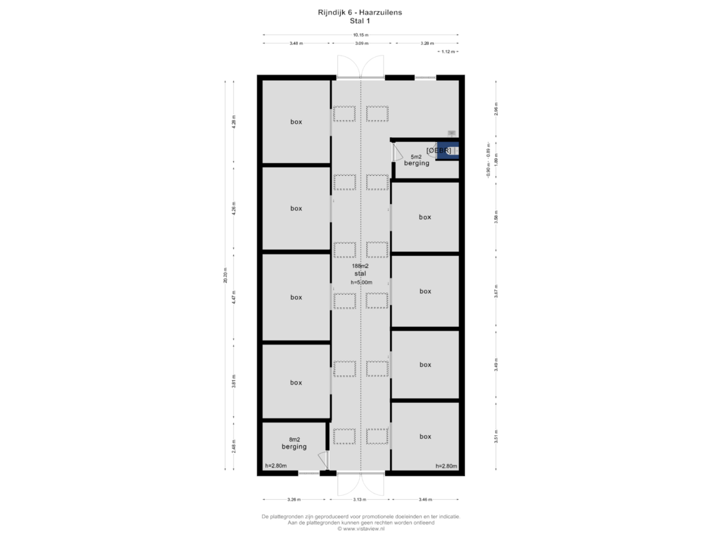 Bekijk plattegrond van STAL1 van Rijndijk 6