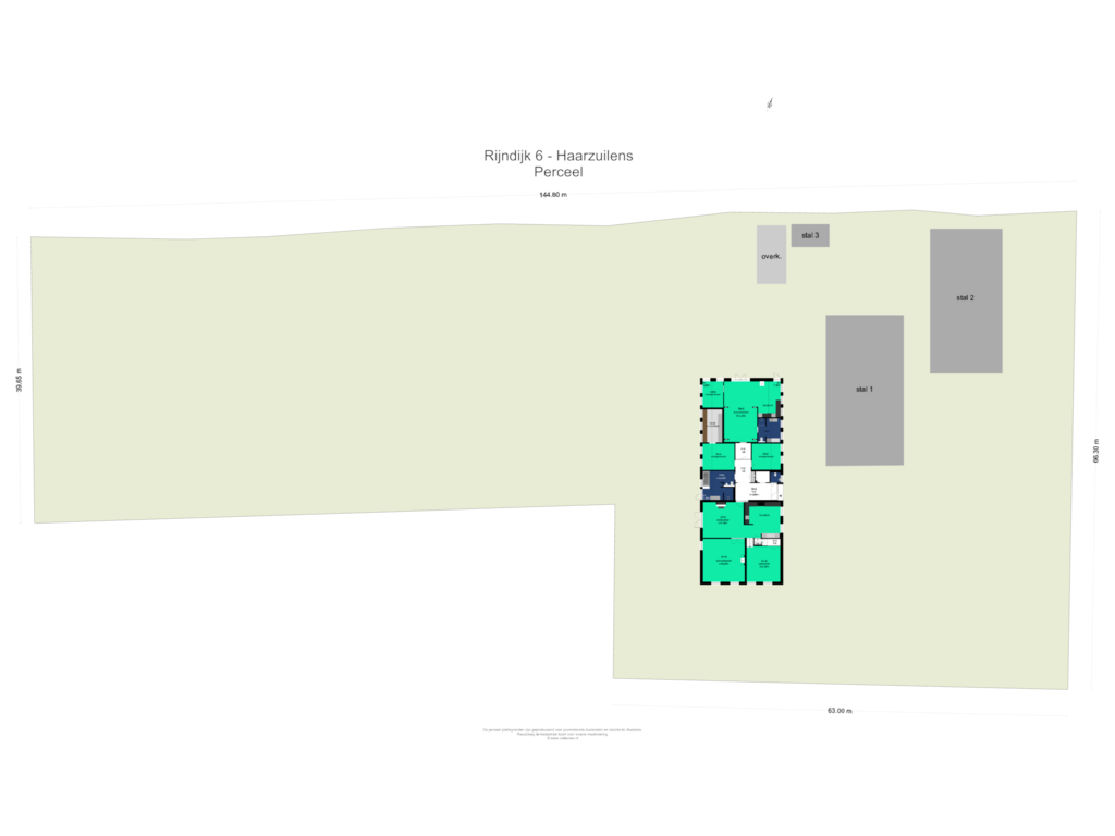 Bekijk plattegrond van PERCEEL van Rijndijk 6