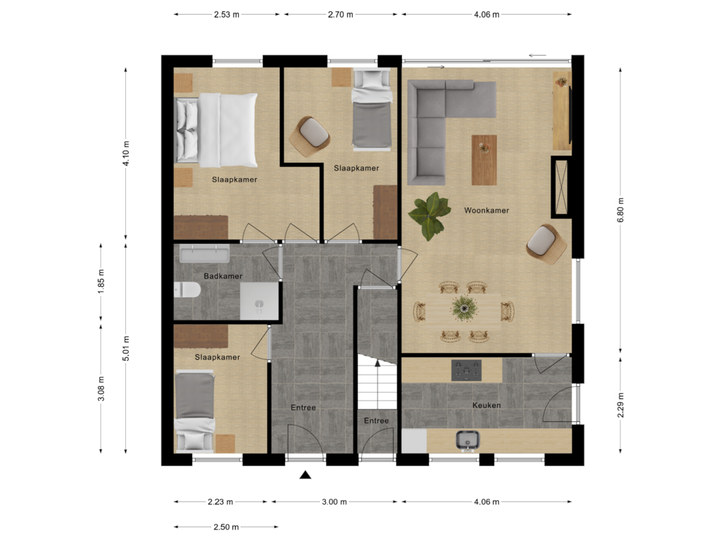 View floorplan of Begane Grond of Boulevard de Wielingen 27-001