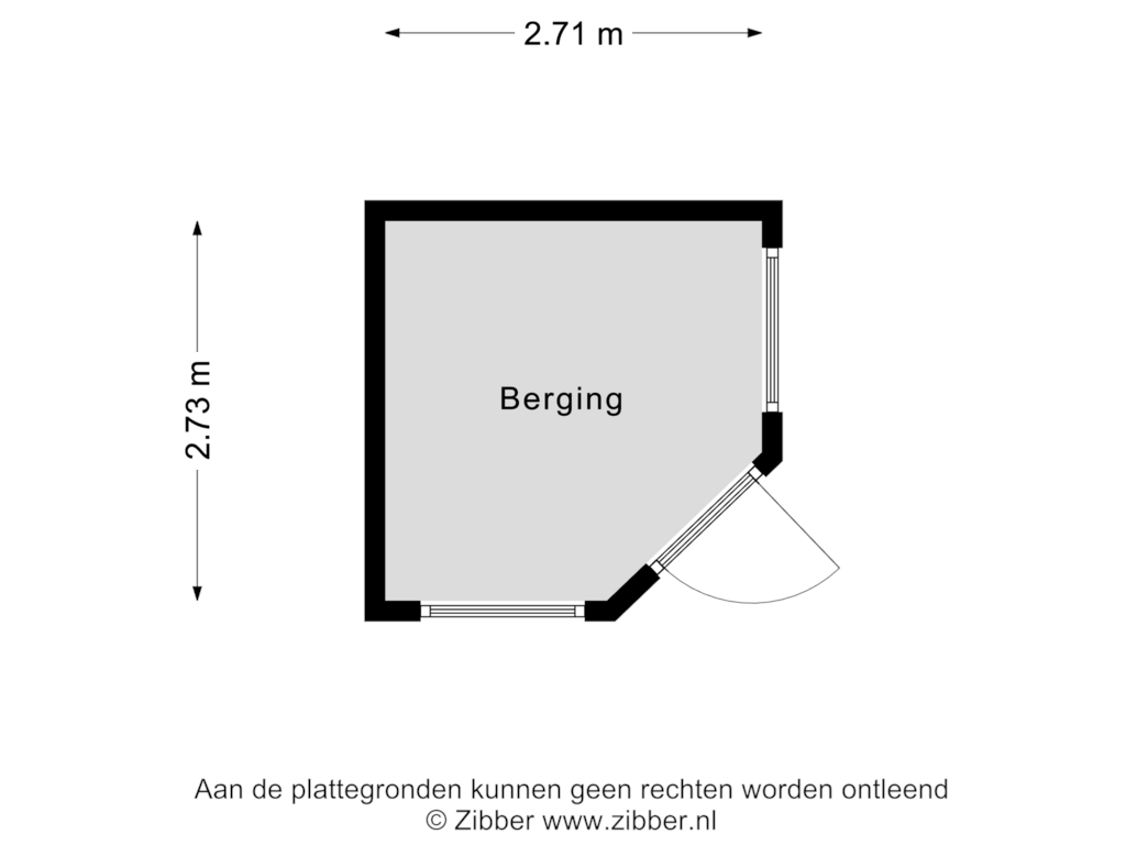 View floorplan of Berging of Elsakkerpad 3