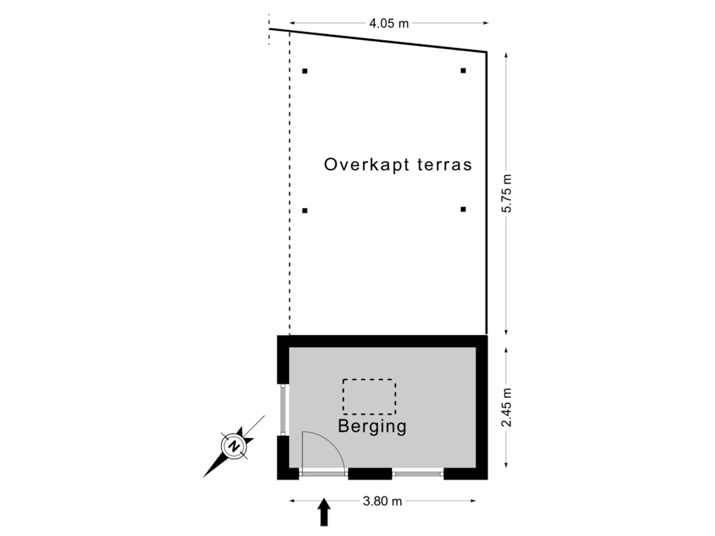 Bekijk plattegrond van Bijgebouw - BG van Nieuwe Onnastraat 58