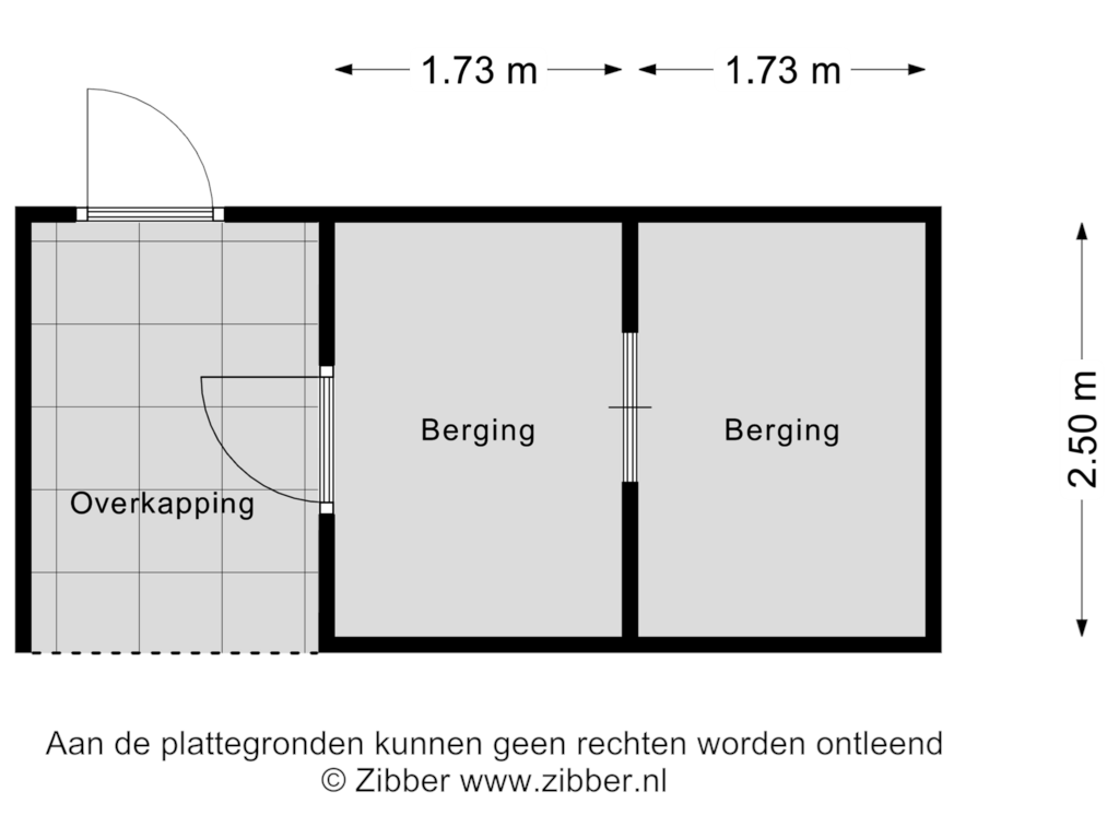 Bekijk plattegrond van Tuin Berging van De Wieken 58