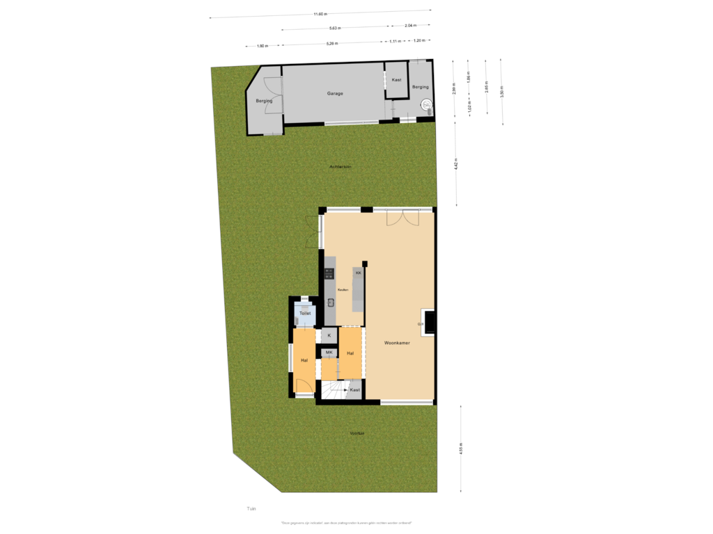 View floorplan of Tuin of J.E. de Witstraat 33