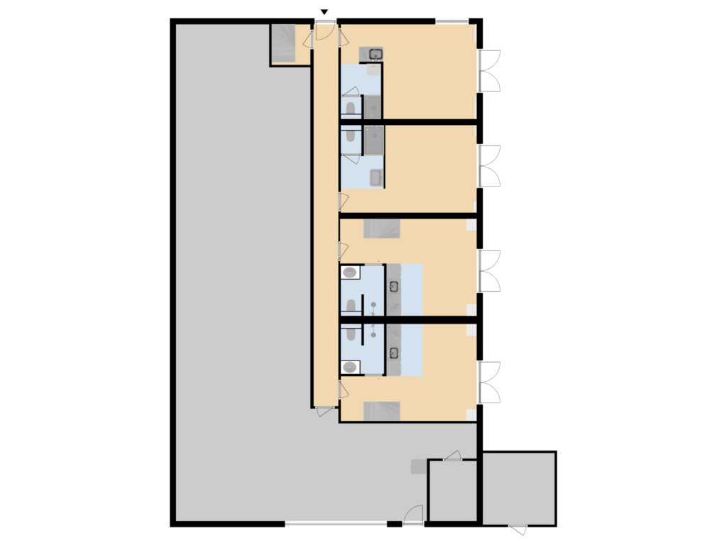 Bekijk plattegrond van Bijgebouw Begane Grond van Dammersweg 15