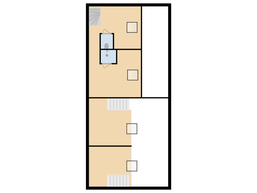 Bekijk plattegrond van Bijgebouw 1E Verdieping van Dammersweg 15