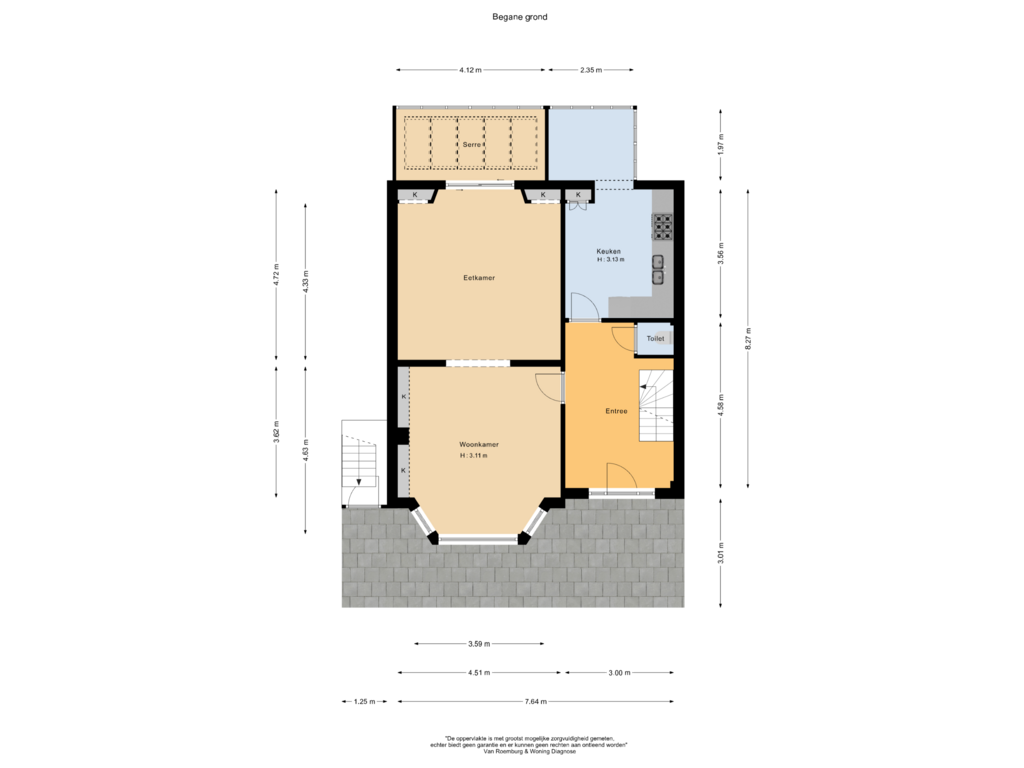 Bekijk plattegrond van Begane grond van Leeuwarderweg 80