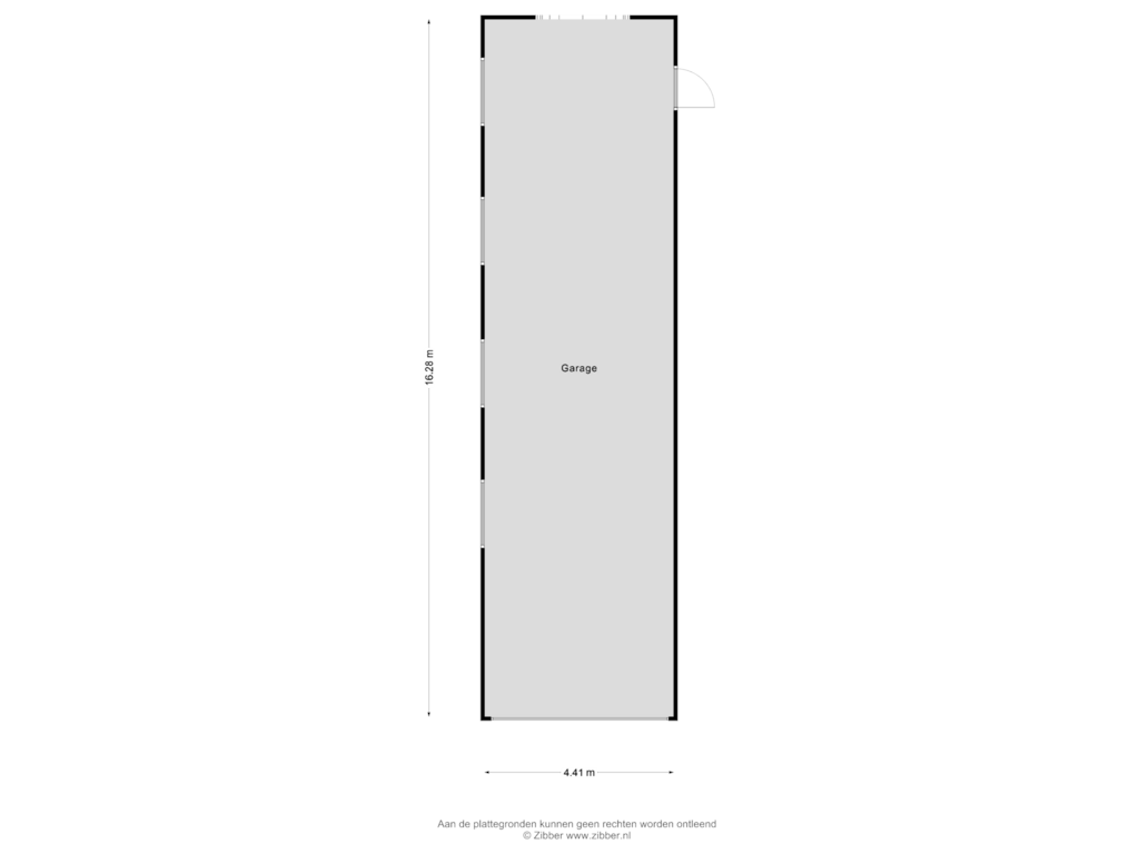 View floorplan of Garage of Jan Steenlaan 19