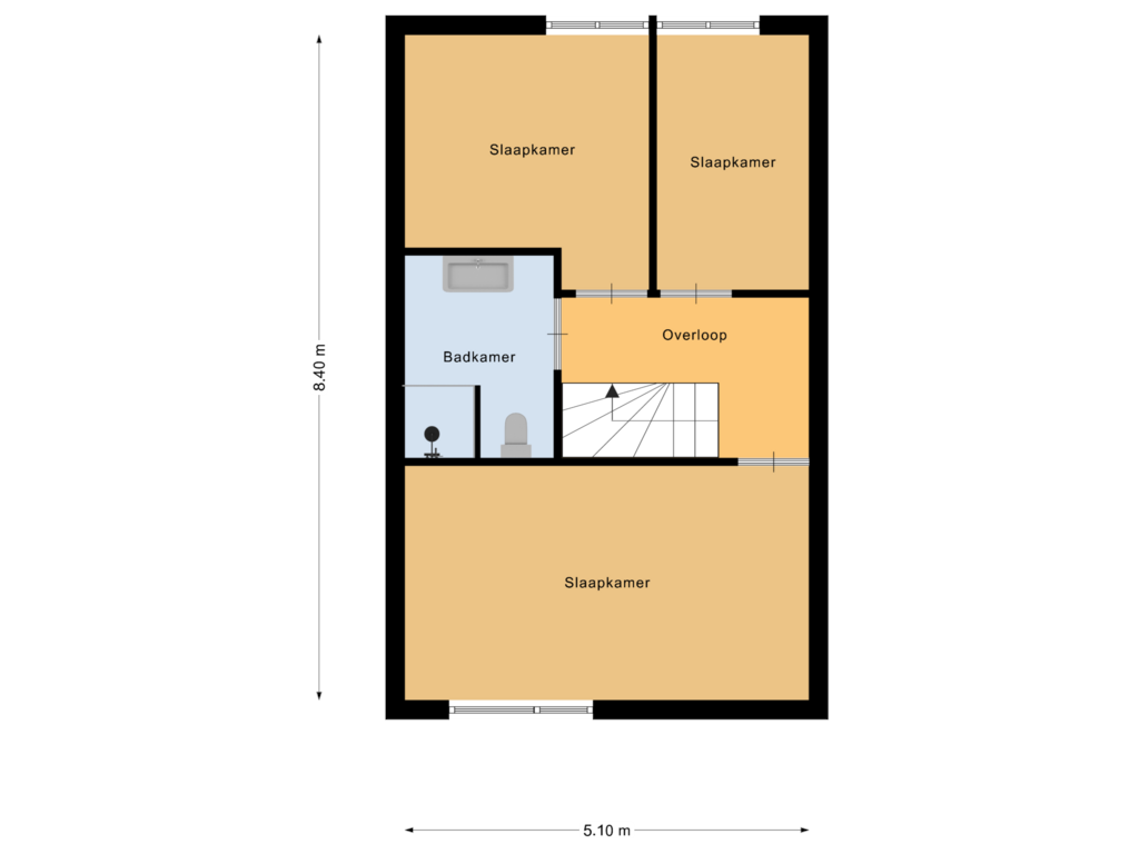 View floorplan of Verdieping of Vorkduin 11