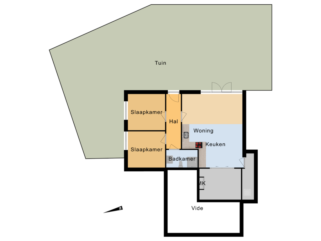 Bekijk plattegrond van Perceel van De Blinkerd 15-A