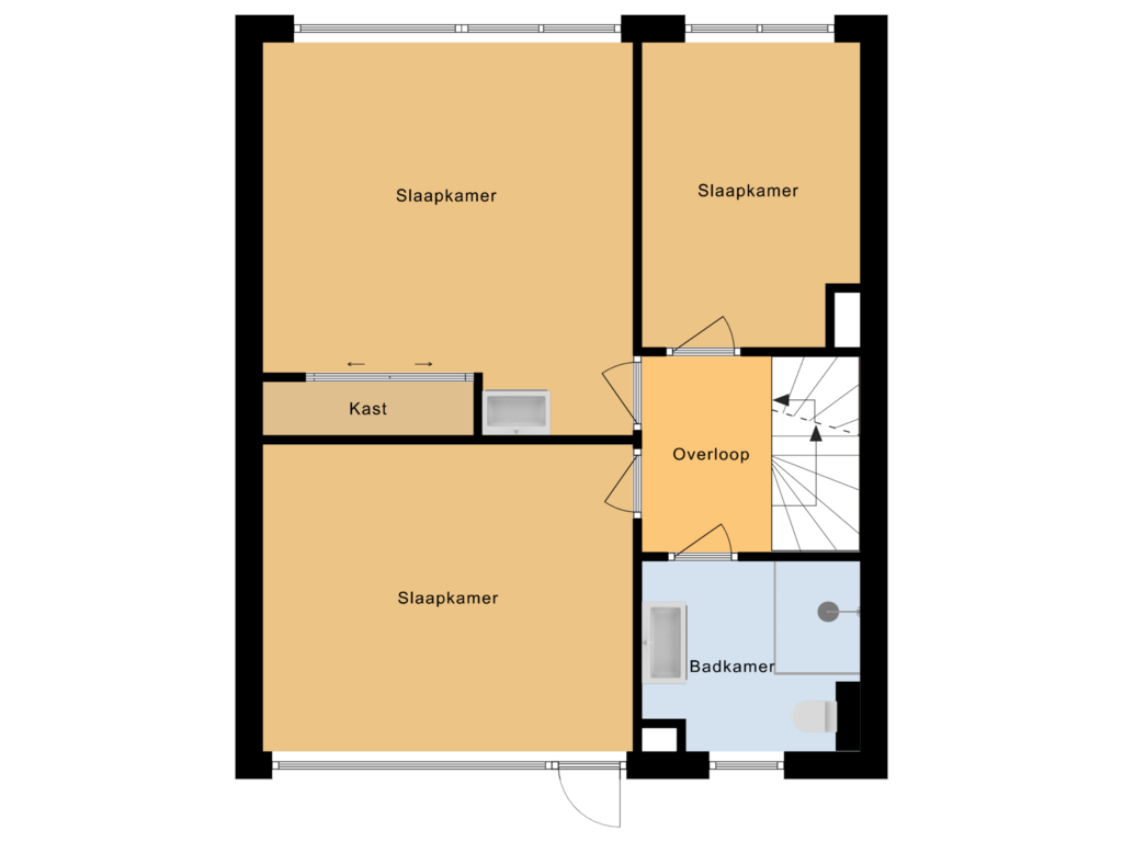 Bekijk plattegrond van floor 1 van Anjerstraat 56