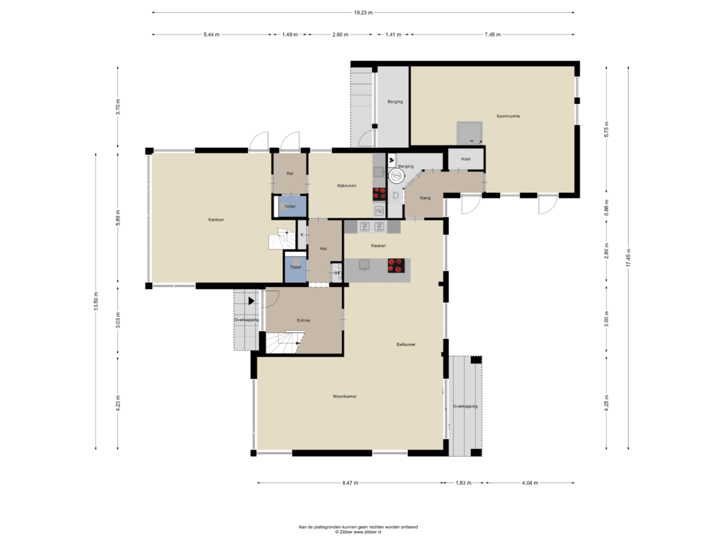 View floorplan of Begane Grond of Langdonk 2