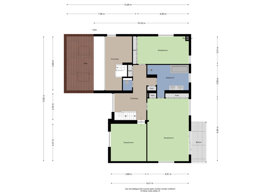 View floorplan of Eerste Verdieping of Langdonk 2