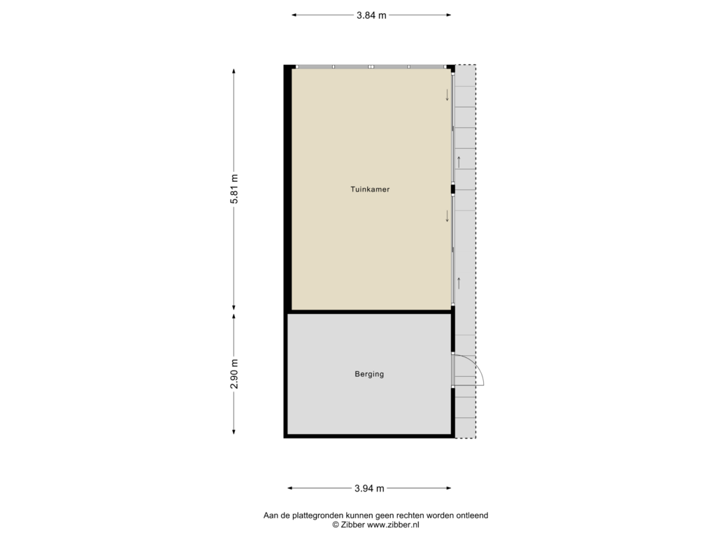 View floorplan of Tuinhuis of Langdonk 2