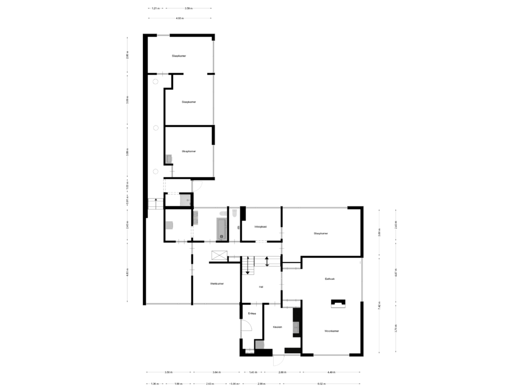 Bekijk plattegrond van Begane grond van Foekenlaan 12