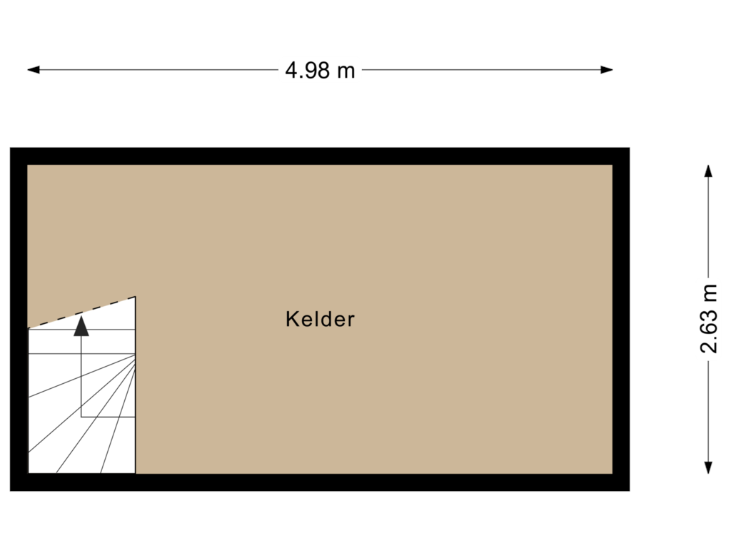 View floorplan of Kelder of Polenweg 16