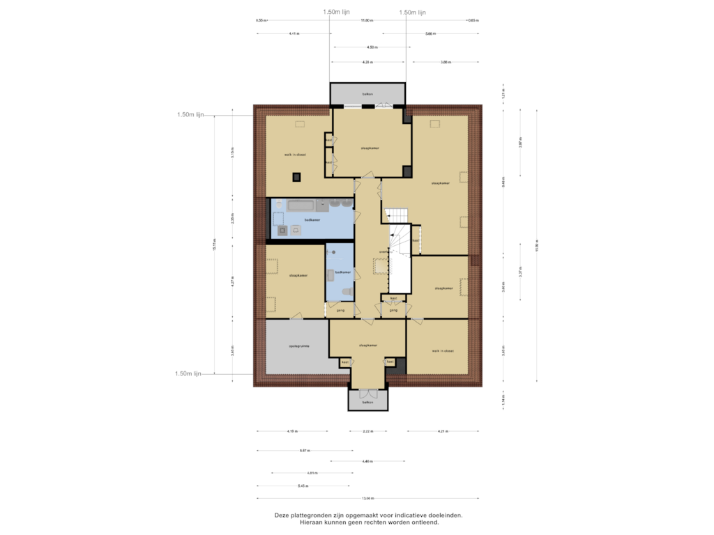 Bekijk plattegrond van Eerste Verdieping van Tsjerkebuorren 43