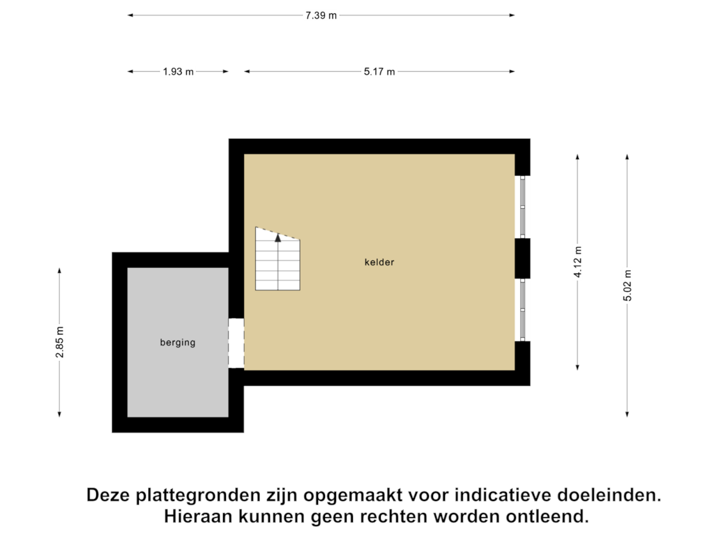 Bekijk plattegrond van Kelder van Tsjerkebuorren 43