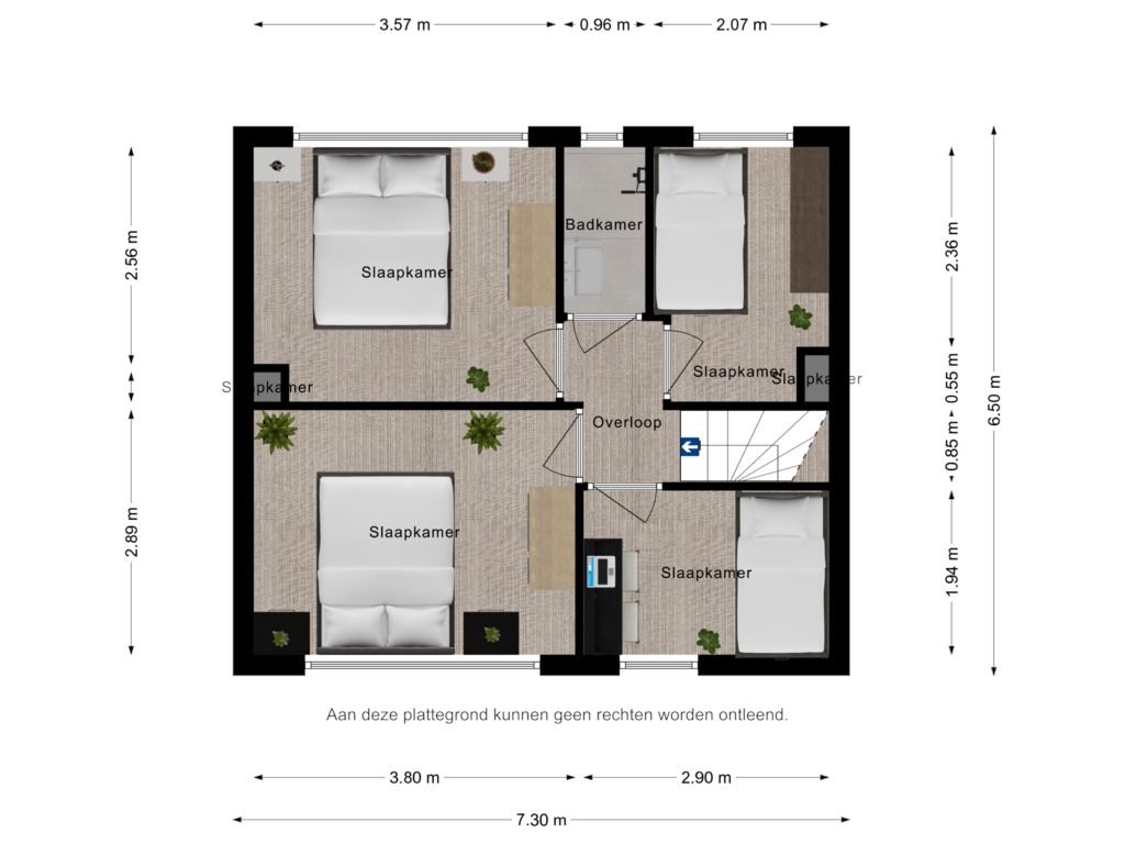 Bekijk plattegrond van Verdieping Beatrixstraat 64 van Prinses Beatrixstraat 64