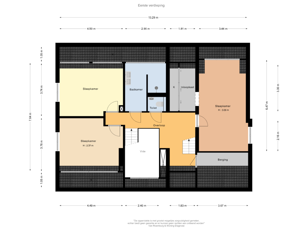 Bekijk plattegrond van Eerste verdieping van Gaaistraat 5