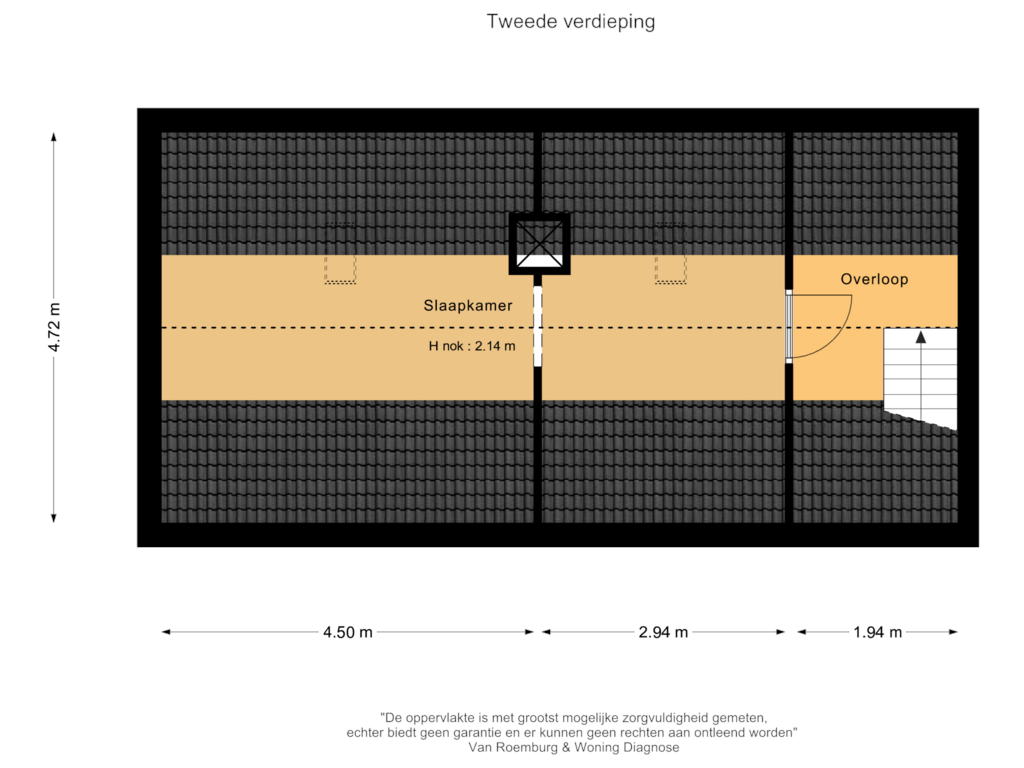 Bekijk plattegrond van Tweede verdieping van Gaaistraat 5