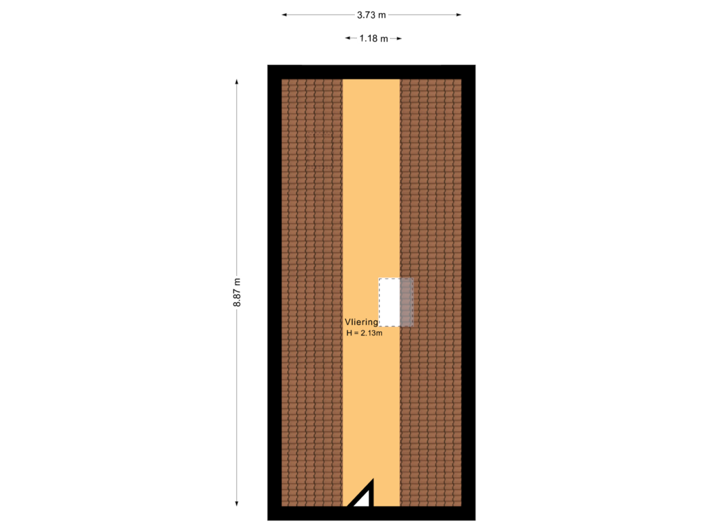 Bekijk plattegrond van Vliering van A.C. Bakkerstraat 28