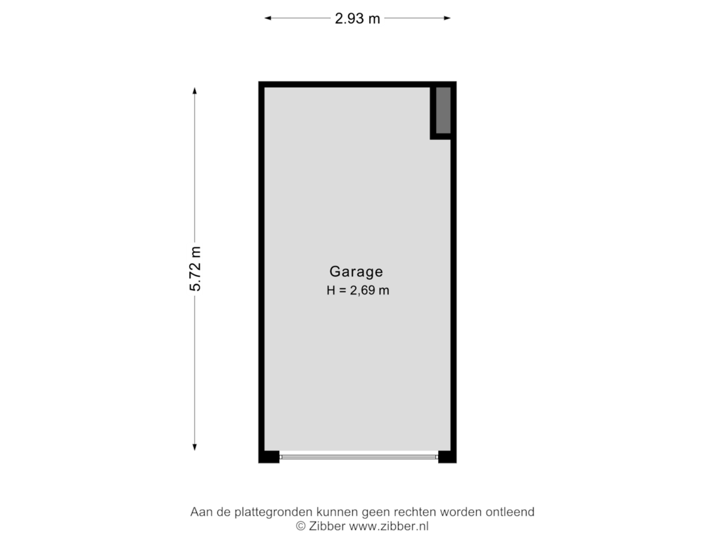 Bekijk plattegrond van Garage van Sterrekinderen erf 88