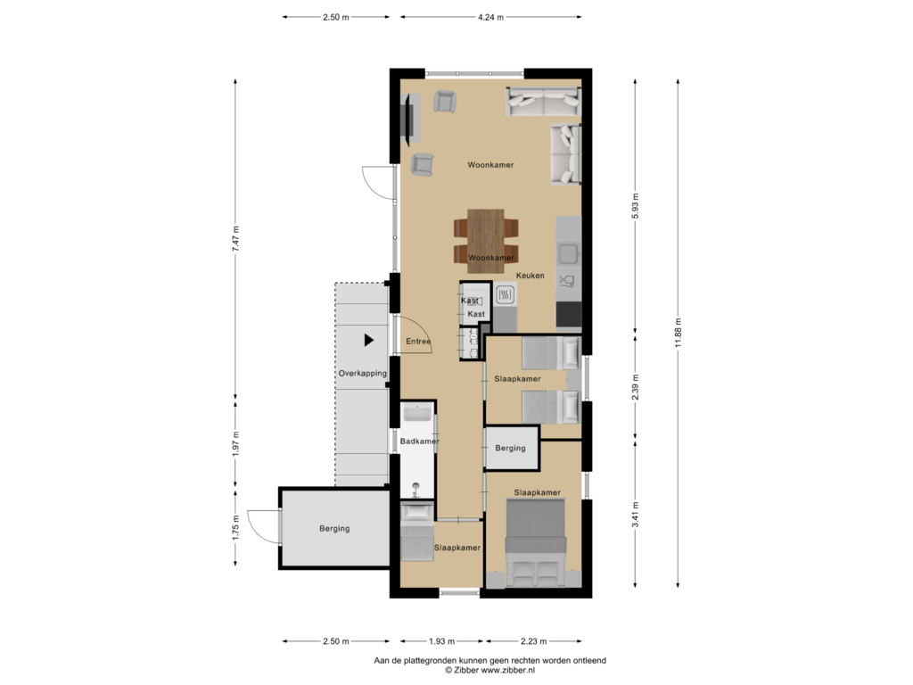 Bekijk plattegrond van Appartement van Zeedijk 24-241