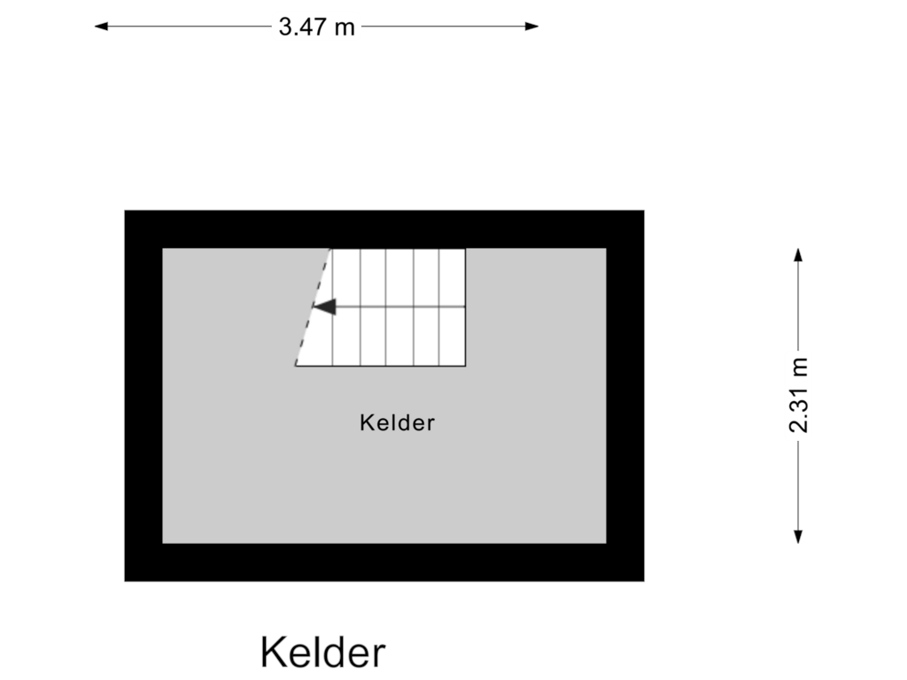 Bekijk plattegrond van Kelder van Rijksstraatweg 10