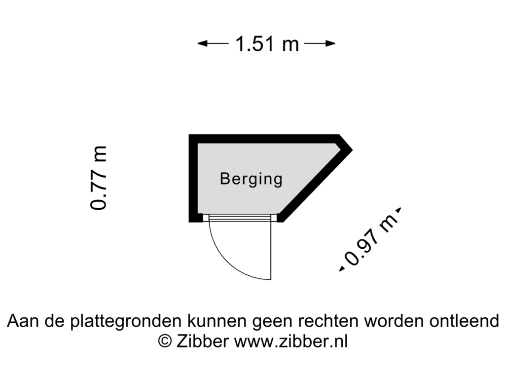 Bekijk plattegrond van Berging van Fellenoordstraat 42