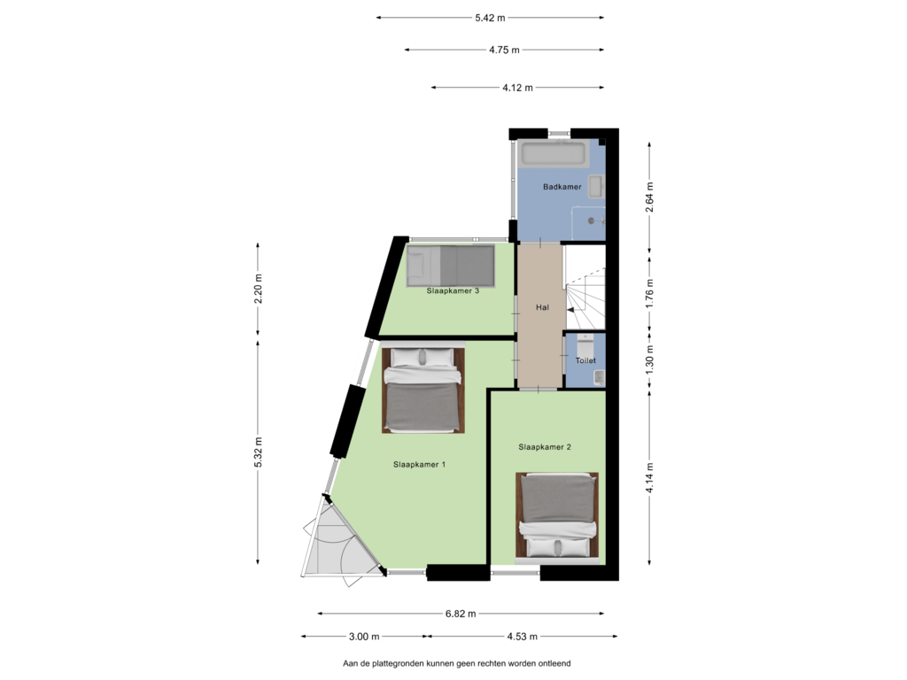 Bekijk plattegrond van Tweede Verdieping van Vloedlijn 2